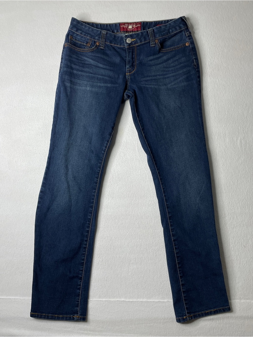 Lucky Brand Jeans Women 6 Lola Boot Low Rise Bootcut Medium Wash Denim Y2K 2000s